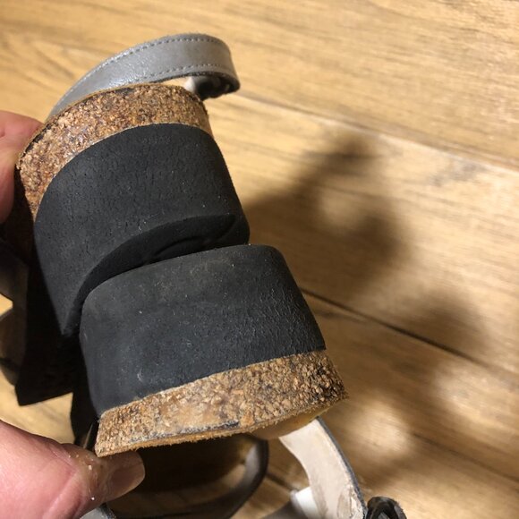 Naot women black & white leather sandals, 10 - Picture 9 of 11